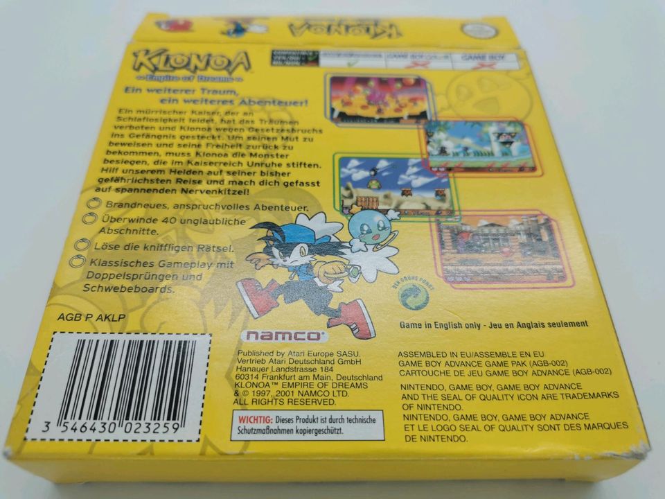 Klonoa empire of dreams gba ovp in Leichlingen