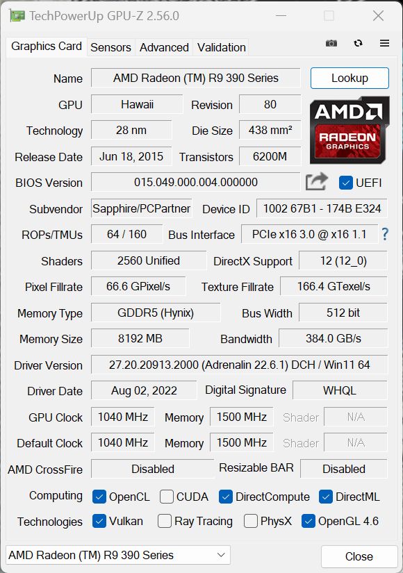 Sapphire Radeon R9 390 Nitro 8GB in Viersen