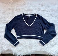 H&M Pullover dunkelblau cropped kurz Pulli wie neu Leipzig - Eutritzsch Vorschau