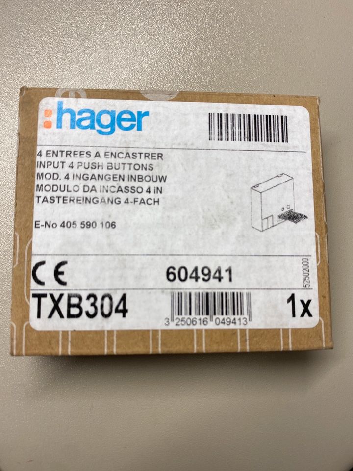 Hager Taster Eingang 4-fach TXB304 in Bad Oeynhausen