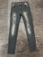 Damen Jeans Hose grau Strass Gr. S M L 36 38 40 Baden-Württemberg - Magstadt Vorschau