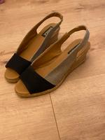 Peeptoe Keil-Espadrilles EMMA beige-Schwarz 40 - NEU Nordrhein-Westfalen - Düren Vorschau