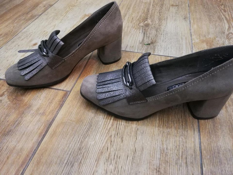 Tamaris  Loafer Gr 41, 1x getragen, NEUw., taupe, NP 69€, 1/2 NP in Alzey