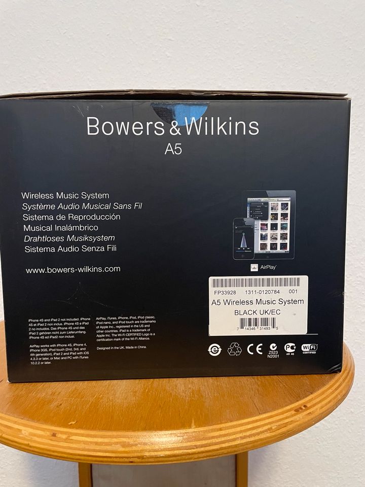 Bowers & Wilkins A5 Wireless AirPlay-Lautsprecher in Bruchsal