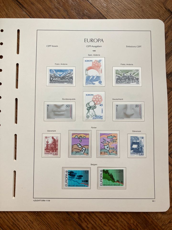 Briefmarkensammlung Europa-Union 1965–1992, postfrisch in München