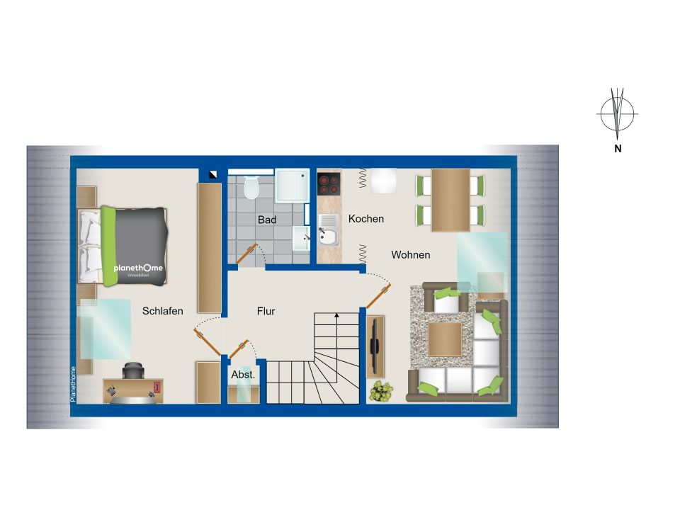 Vollunterkellertes Reihenmittelhaus mit Einliegerwohnung in Wuppertal-Varresbeck in Wuppertal