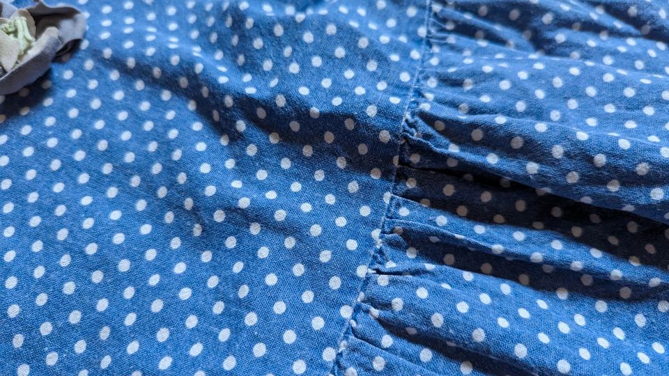 Baumwollkleid Zara 86 blau Punkte gepunktet in Aichach