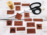 Kunstlederlabel Nähen Hobby Lieblingsmensch Pferd Hund Berlin - Mahlsdorf Vorschau