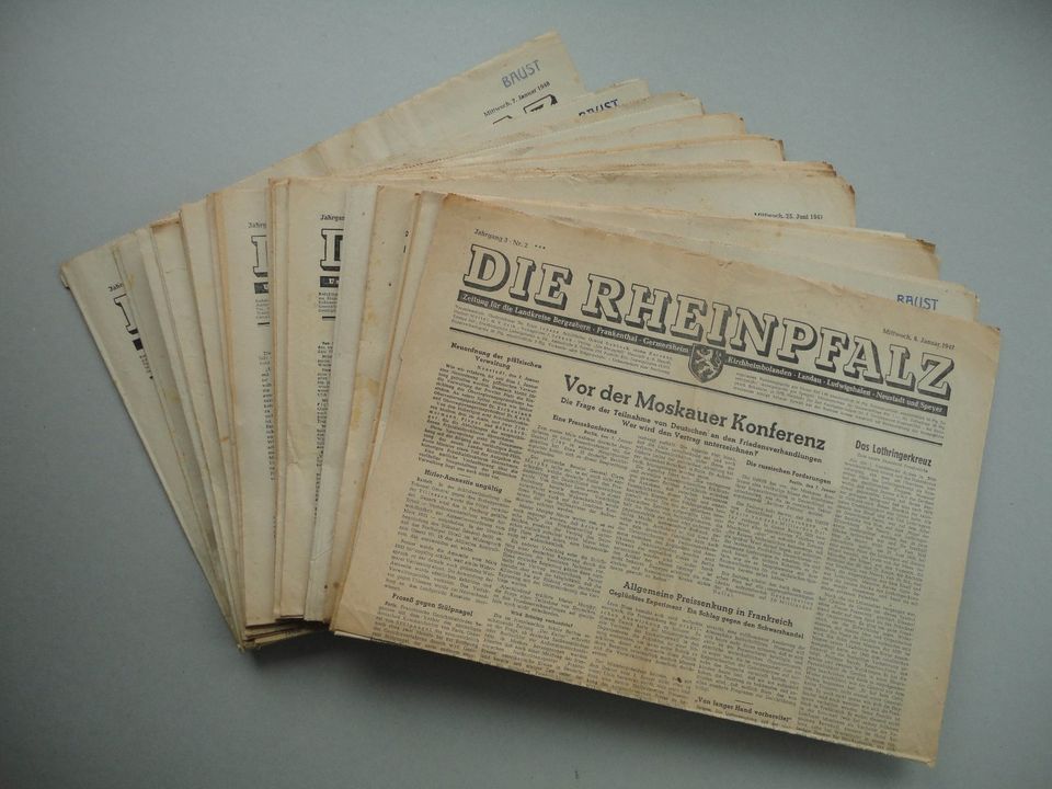 Der Schlüssel – 5.10.1947 Frankenthal – Demokratische Politik in Bad Dürkheim