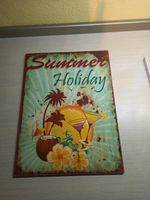 Retro Schild Holiday türkis Bayern - Oerlenbach Vorschau