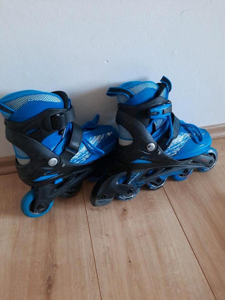 Crivit Inline Skates Gr. 33-37 in blau in Fredersdorf-Vogelsdorf