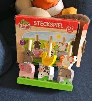 Steckspiel Holz Bauernhof Tiere Spielzeug Kleinkind ab 1 Jahr Sachsen-Anhalt - Landsberg (Saalekreis) Vorschau