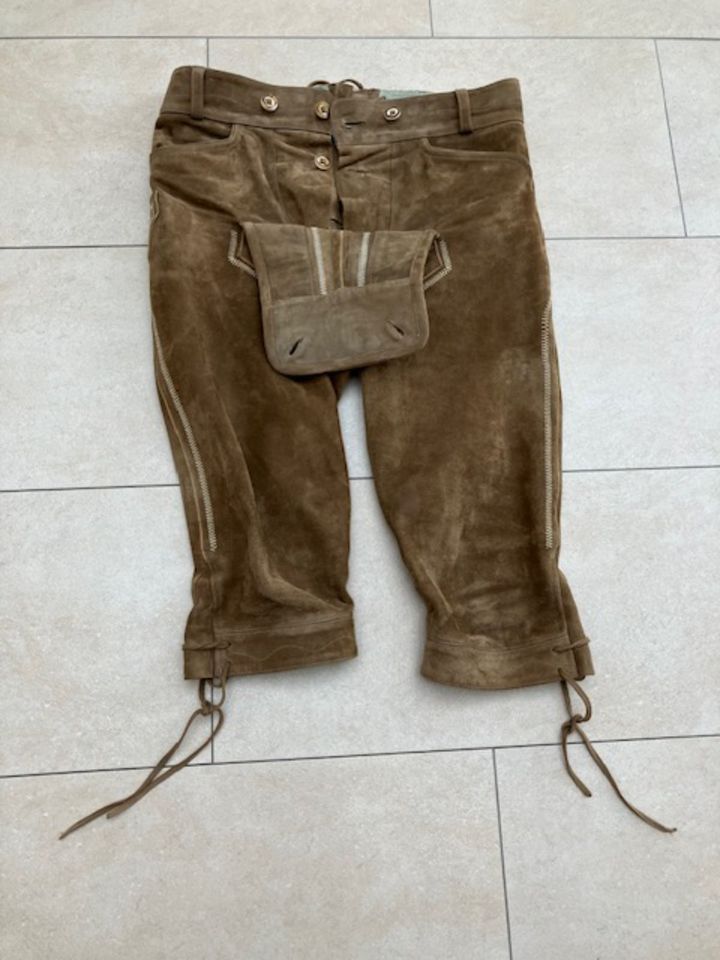 Herren Lederhose Fa. Distler in Gr. 46 Tracht braun in Kelheim