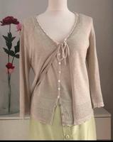 Elegante Strickjacke mit passenden Top Mode aus Paris Größe 40/42 Frankfurt am Main - Innenstadt Vorschau