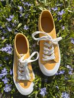 Sneakers von Only Gr 37 gelb Leinen wie neu ❤️ Düsseldorf - Derendorf Vorschau