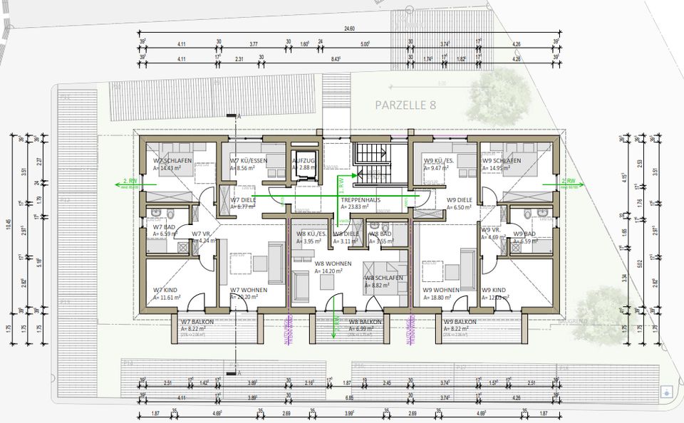 OH--67-23-W9 Reserviert- Neubau - Energieeffiziente 3-Zimmer-Eigentumswohnung  in Nittenau in Nittenau