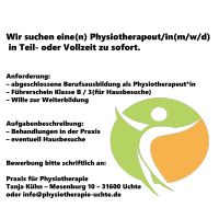 Wir suchen eine(n) Physiotherapeut/in(m/w/d)  Teil- oder Vollzeit Niedersachsen - Uchte Vorschau