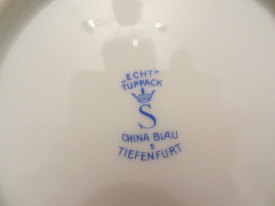 Butterdose China Blau alt in Aerzen