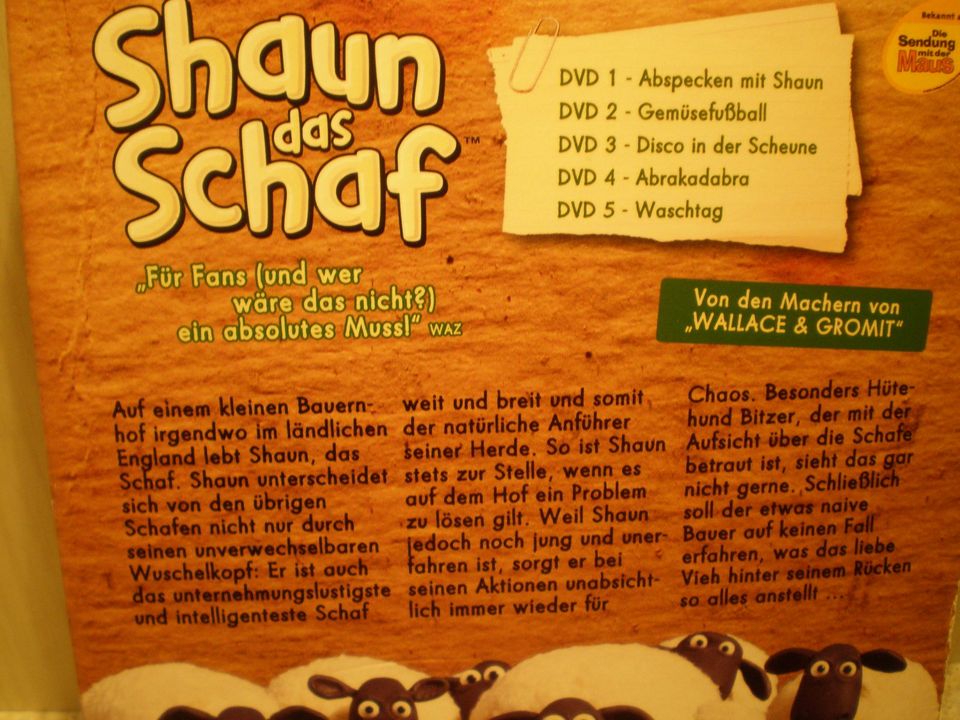 DVD SPECIAL EDITION Shaun das Schaf *KOMPL. 1.STAFFEL AUF 5 DVDS* in Harsewinkel