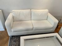 2-Sitzer weiße Kunstledercouch Düsseldorf - Düsseltal Vorschau