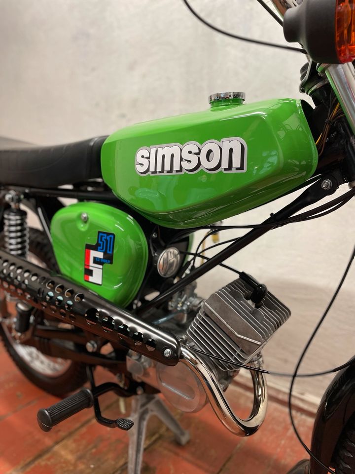 Simson S51 Enduro DDR 4 Gang Papiere in Werdau