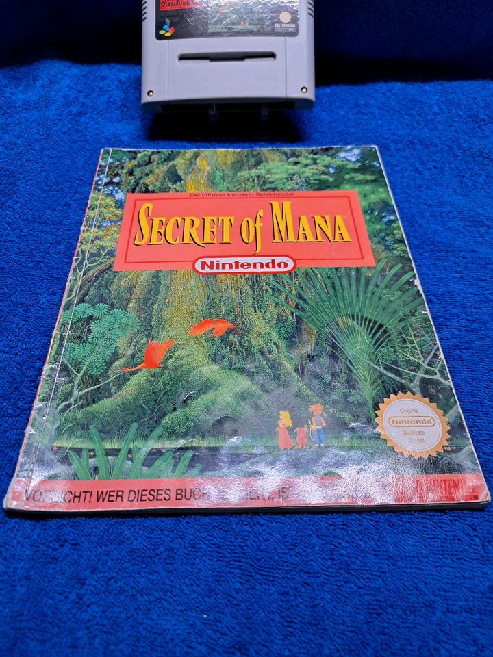 Nintendo SNES Spiel Secret of Mana mit Spieleberater in Burghausen