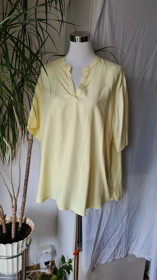 gelbe kurzärmliche Bluse von Eterna Gr 46 in Halle