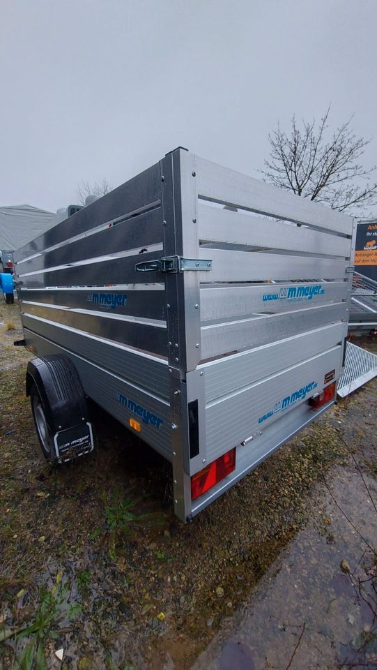 AUSSTELLUNGSSTÜCK, Neuer 750 KG Alu-Anhänger mit Alu-Laubaufsatz, 251 cm Ladefläche Länge, 100 km/h, PKW-Anhänger, Trailer in Ilsede