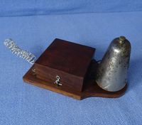 Antike elektrische Klingel Türklingel, Holzgehäuse, Chrom Glocke Nordrhein-Westfalen - Kerpen Vorschau