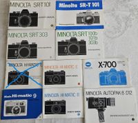 Verschiedene original Bedienungsanleitungen für Minolta Kameras Hessen - Friedrichsdorf Vorschau