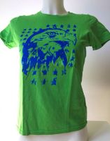 Grünes Damen T-Shirt mit Adler in blauer Flockfolie Gr. S Berlin - Biesdorf Vorschau
