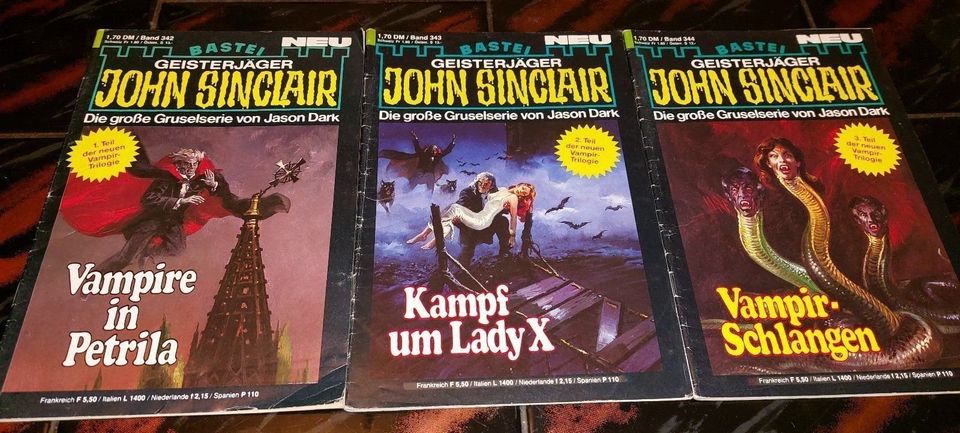 John Sinclair "Die neue Vampir Trilogie" aus 300er Reihe komplett in Braunschweig