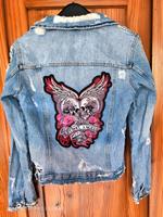 Jeansjacke mit Aufdruck von Zara, S Hessen - Haunetal Vorschau