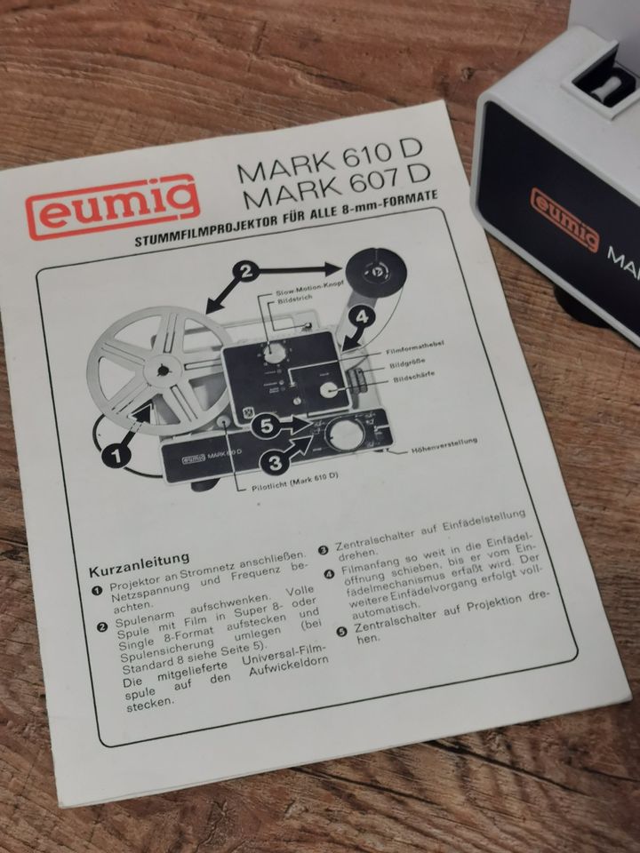 Eumig Mark 610 D - Super 8 / Normal 8 Filmprojektor / Projektor in Mietingen