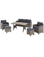 Gartenlounge-Set Amsterdam, (16-tlg), 3er Sofa, 2 Sessel, 2 Hocke Nordrhein-Westfalen - Rietberg Vorschau