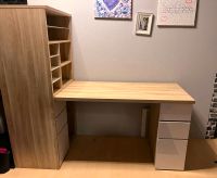 Schreibtisch mit Schrank / Ideal für Home Office Nordrhein-Westfalen - Blankenheim Vorschau