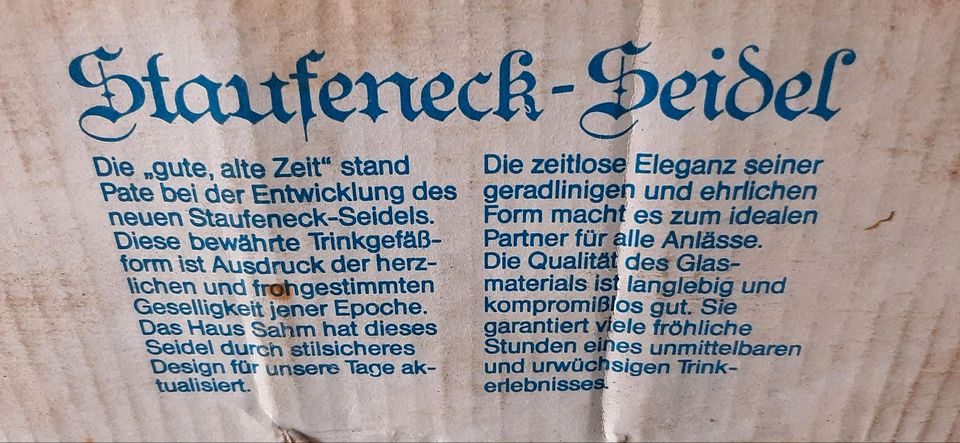 Giessener Brauhaus Staufeneck Seidel 0,3 Liter insgesamt 17Stück! in Bad Endbach