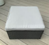 NEU !!!  Polyrattanhocker, -Tisch schwarz mit Sitzkissen Terrasse Bayern - Schwarzenbruck Vorschau