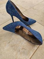 Stiletto Damenpumps - Glitzersteinbesatz Absatz 10 cm Sachsen - Claußnitz Vorschau