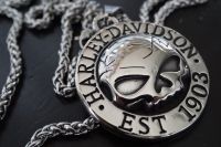 Harley Davidson Biker Anhänger Silbern Pendant Chain Schmuck TM Niedersachsen - Aschendorf Stadt Papenburg Vorschau