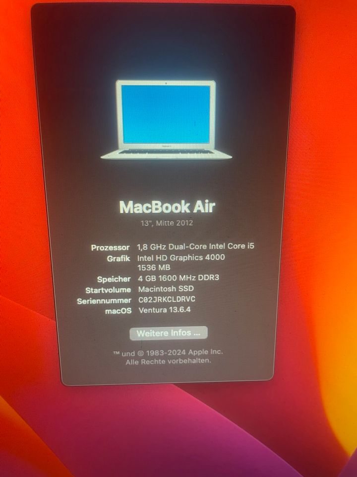 MacBook Air in Nürnberg (Mittelfr)