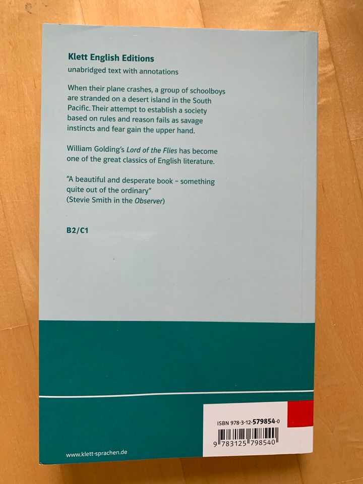 ISBN 978-3-12-579854-0 Lord of the Flies Englische Lektüre in Pirmasens