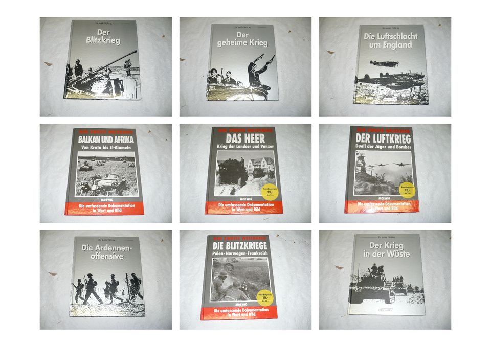 Große Militärbuch Sammlung über 100 Titel siehe Bilder in Friedrichsthal
