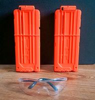 2 12er Nerf Magazine+ eine Nerf Schutzbrille+Pfeile Armband Rheinland-Pfalz - Waldmohr Vorschau