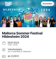 Suche Ticket für Mallorca Festival Hildesheim Niedersachsen - Garbsen Vorschau