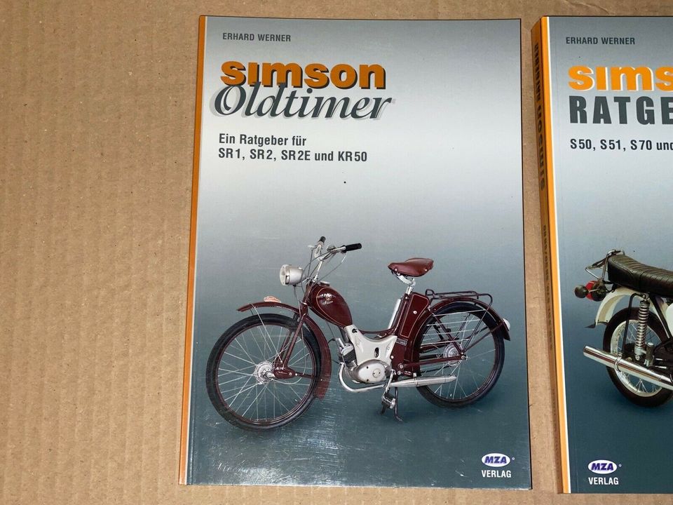 Simson Schwalbe S51 SR50 Spatz Habicht Star SR2 usw.  Literatur in Kölleda