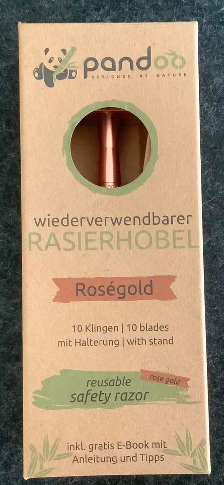 Damen Pandoo Rasierhobel rose / Rasierer w.NEU in OVP in Neenstetten