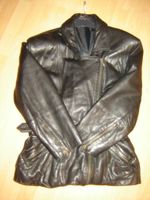 Lederjacke Biker Style schwarz   dick echtes Leder Nordrhein-Westfalen - Monheim am Rhein Vorschau