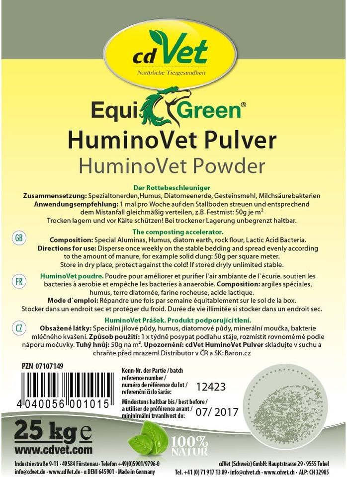 cdVet Naturprodukte EquiGreen HuminoVet Pulver 25 kg Pferde Stall in Recklinghausen