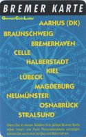 Bremer Karte BSAG Sonderkarte Partnerstädte aus 1990 Bremen-Mitte - Bahnhofsvorstadt  Vorschau